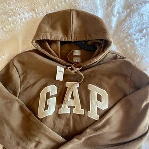 Gap logo brown hoodie